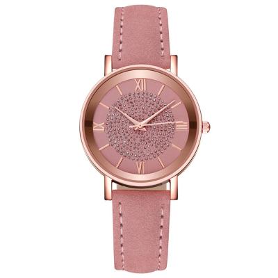 중국 Japan Movt Luxury Diamond Quartz Girls Watch Hot Model Leather Watch For Women Gift 3 ATM 판매용