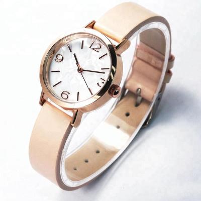 China Girls Watches Hand For Women Online Ladies Alloy Quartz Watches Brands Leather Wrist Pearl Dial Alloy Watch for sale