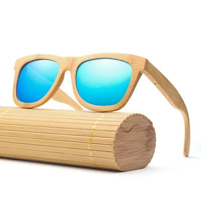 중국 Bamboo wood retro coated bamboo legs polarized men and women large frame sunglasses 판매용