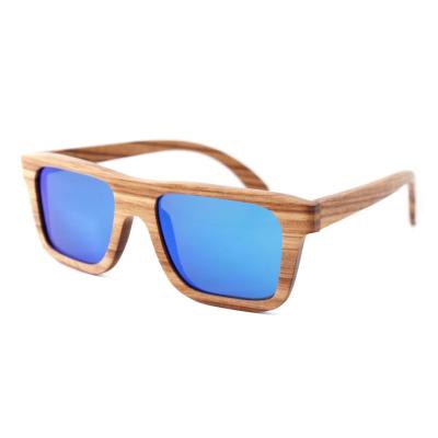 China Natural Zebrano Polarized Wooden Sunglasses Wood Eco-Friendly Sunglasses for sale