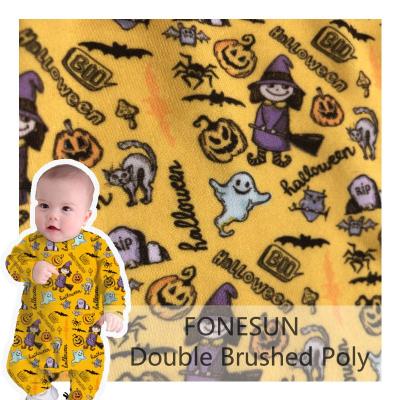 China Memory 2021 New Halloween Cotton Lycra Knit Jersey Fabric Custom Printed Fabric By The Yard for sale