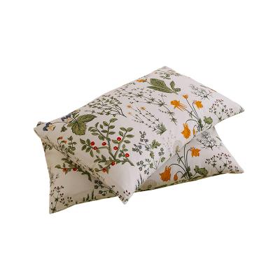 China Wholesale Printed Breathable Pillow Case Anti-static For Bedroom Designed Flower Square Pillowcase for sale