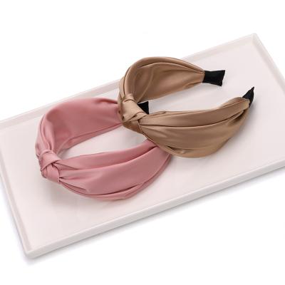 China Silk Knotted Headband Girls Hair Accessories Love Silk Knotted Headbands Headband For OEM Headband for sale