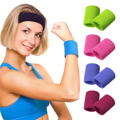 China Breathable Sports Pick-Up OEM ODM Absorb Sweat Sports Wristband Elastic Polyester Pick-Up Headband With Custom Logo for sale