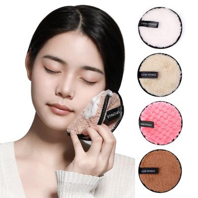 China New Design Reusable Bamboo Cotton Face Make Up Remover Pads Washable Makeup Cleansing Cotton for sale