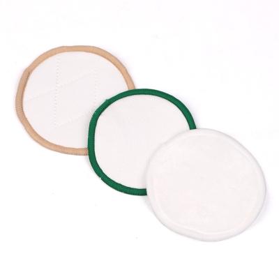 China New Design Cotton Solid Color Cleansing Pad Makeup Remover Washable Reusable Bamboo Pads for sale