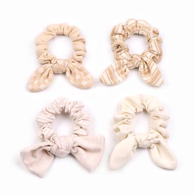 China New Design Hot Sale Cotton Hair Scrunchies Bulk Ponytail Girls Scrunchie Ponytail Hair for sale