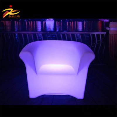 China Custom Furniture RGB Plastic Rotating Mold Lighting Chairs / Plastic Led Furniture Light / Led Table And Led Chair Led Furniture for sale