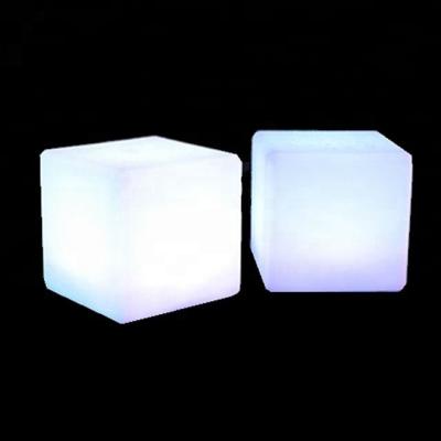 China Modern High Quality Rechargeable Led Cube / Led Cube Seat / Led Glow Cube Stools for sale