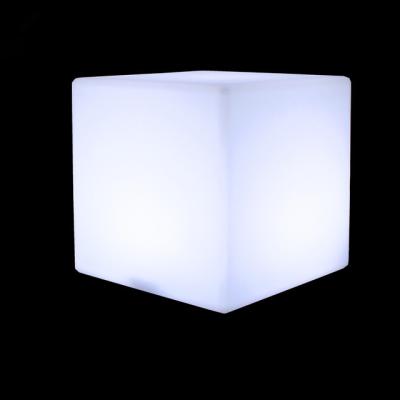 China Rechargeable Outdoor Plastic Magic Cube Light Bar Chair LED Light / 3D RGB LED Light / Waterproof LED Lighted Cube Chair for sale