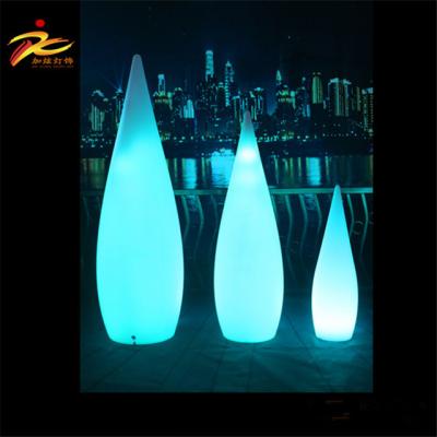 China Cone Cone Shape Glowing Rechargeable Plastic Light / Led Decoration Lamp With Battery Operated Rechargeable By Remote Controller for sale