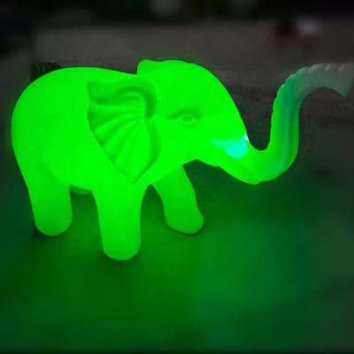 China Garden Lit Rechargeable Plastic Elephant Toy Light / Led Kid Elephant Lamp With Outdoor Rechargeable Battery Operated for sale