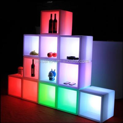 China Viable Cheap Color Changing Led Square Ice Bucket / Led Ice Bucket / Led Lighting Furniture For Party , Events for sale