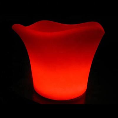 China Viable Color Change Led Rechargeable Led Ice Bucket Nightclub Ice Bucket / Led Light Up Bottle Ice Bucket for sale