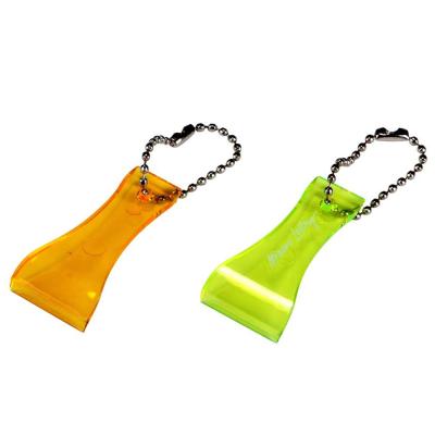 China Promotion Gift Plastic Colorful Lottery Scratcher Ticket Scraper With Key Ring for sale