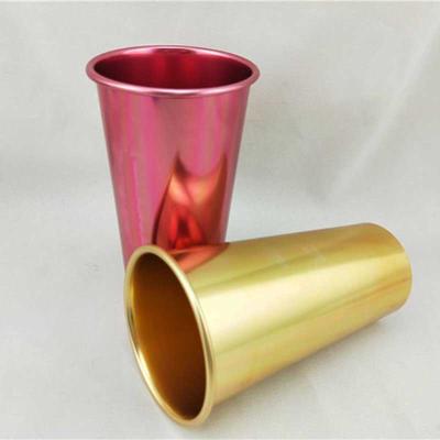 China Colorful Bar Beer Mugs 480 Ml 16 Oz Metal Cups Colorful Aluminum Mug for sale