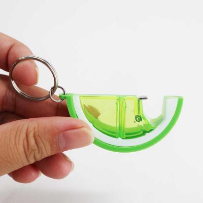 China Viable give away gift lime wedge style beer bottle opener key chain key holder for sale