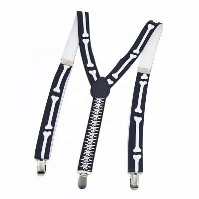 China Custom Color Y-Back Suspenders For Men With Metal Clips Strong Adjustable Elastic Y-Back Style Leather Heavy Pants Suspender for sale