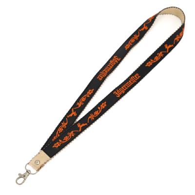 China Custom Show PU Leather Wristband Neck Lanyard With 360 Degree Swivel Snap Hook For ID Badge Card Holder Wallet Keychains Mobile Phone for sale