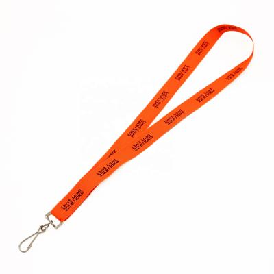 China Cheap Custom Printing Durable Polyester Neck Lanyards Strap ID Card Holder With Metal Swivel J-Hook For Name Tags Badge for sale