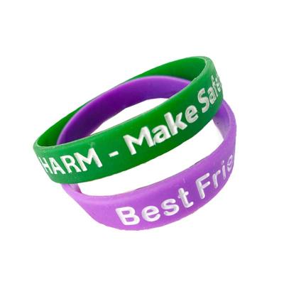 China Kitchenware Mold Size Silicone Wristband Sports Price Adult Silicone Wristband Personalized Silicone Rubber Wristbands for sale