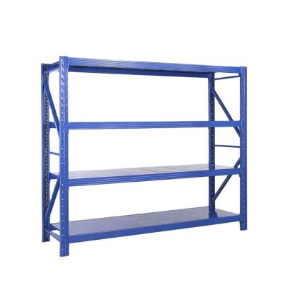 China Corrosion Protection Large Span Storage Rack Tire Industries Customized Heavy Duty Warehouse Shelving Adjustable Metal Long Span Warehouse Rack for sale