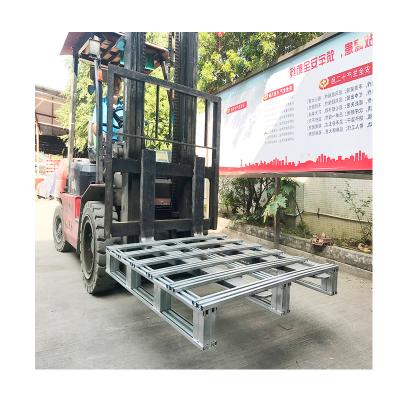 China Warehouse Storage Heavy Duty Steel Pallet Q235 Cold Inventory Industrial Galvanized Heavy Duty Steel Pallets For Sale for sale