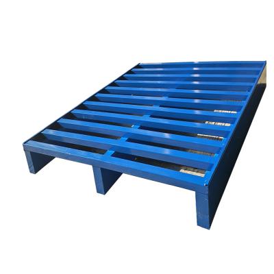 China Warehouse Storage Metal Pallet Industrial Flat Metal Pallet Heavy Duty Draw Galvanized Steel Pallet For Warehouse Storage for sale