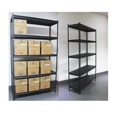 China 5 Layers Rivet Shelving Warehouse Rack Corner Boltless Steel Adjustable Storage Shelves Light Duty Shelves for sale