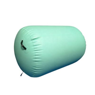 China PVC Round Inflatable Airspot Airtrack For Roll Up Gymnastics Mat Circle Air Track Roller Gymnastic Air Roll for sale