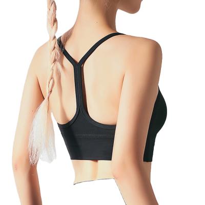 China Breathable Women Cross Back Fitness Gym Workout Cute Yoga Sports Bra for sale