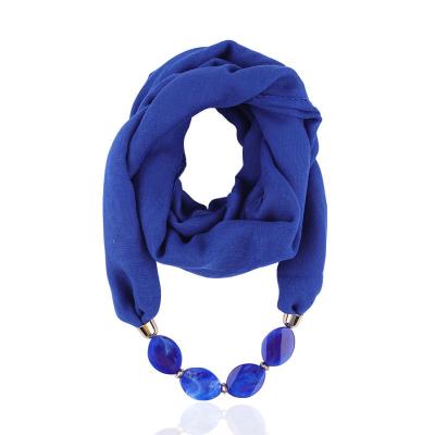 China Chiffon Women Fashion Collared Dangle Scarf Ethnic Style Soft Scarves Collar Scarf for sale