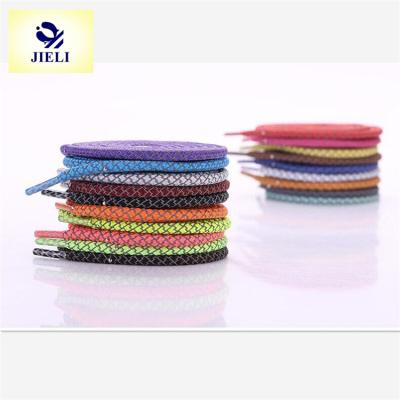 China Jieli Round Reflective Custom Made Sneakers Laces Wholesale Shoe Lace for sale