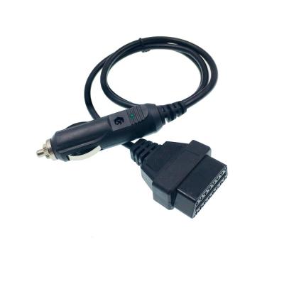 China All cars that have OBD plug China obd store 16 PIN Female OBD II to cigarette lighter cable for sale