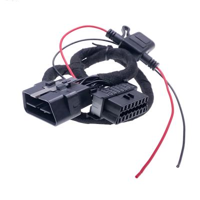 China automotive repair obd2 wire harness 3A fuse with obdii diagnostic cable for sale