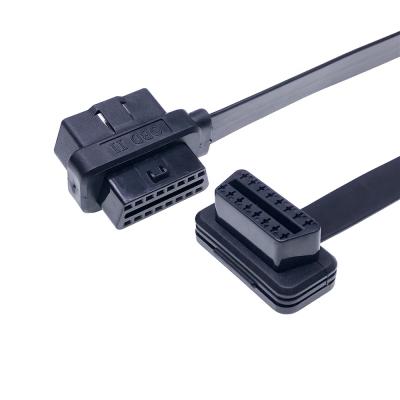 China All Car OEM OBD2 Extension Cable Flat Cable OBD Female Flat With 16pin for sale