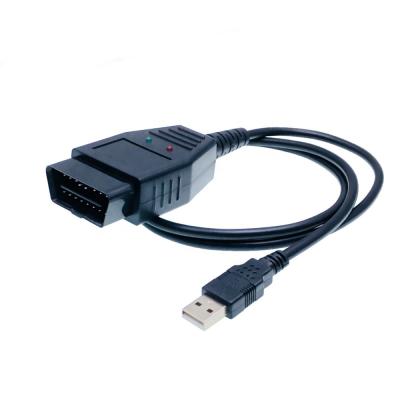 China Automotive OBDII Mini Cable OBD Male Extension USB Cable J1962 USB Cable for sale