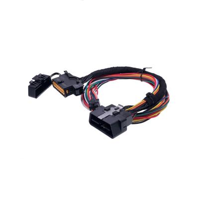 China Custom Auto Vehicle Harness obd2 Peugeot OBD Plug OBD Cable Assembly for sale