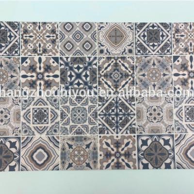 China Sustainable Custom Baroque Heat Proof EVA Foam / PVC Place Mat for sale