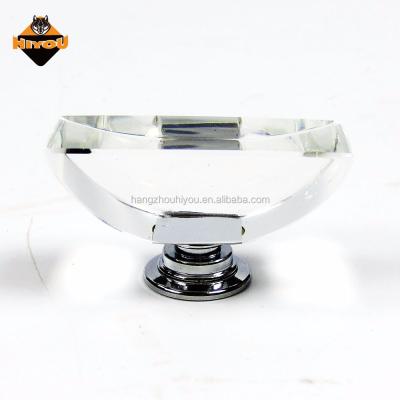 China Decorative Black Sideboard Knob Top Selling Furniture Drawer Pull Handles Clear Crystal Sideboard Knobs for sale