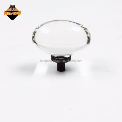 China China Furniture Decorative Knob Wholesale Decorative Clear Ball Funiture Knob With Zinc Alloy Base for sale