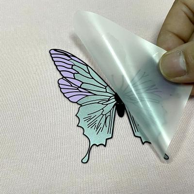 China Factory Price Washable Different Shape Butterfly Custom Made 3d Printed Rubber Patches Logo For Handbags for sale