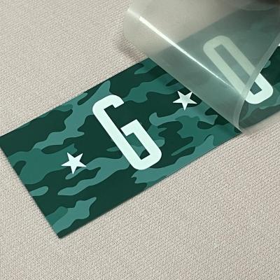 China Factory Price Washable Fashion 3d Embossed Letters Tpu Heat Transfer Label Brand Logo Patches Iron On Clothes Hats for sale