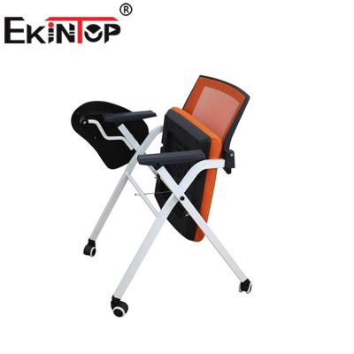 China Factory Wholesale High Quality Single Piece Training Room Plastic Student School Furniture School Student Chairs Ekintop With Attached Table for sale