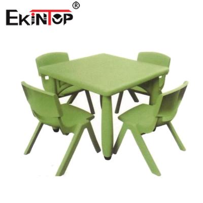 China Plastic School Table and Chair Sets Modern Kindergarten Nursery Ekintop Furniture Kids Preschool Children Furniture for Kids for sale