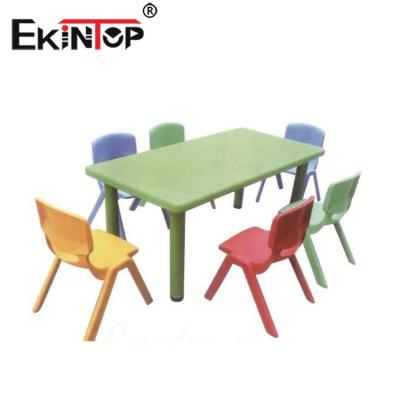 China Modern Kindergarten Nursery Furniture Ekintop Furniture Sets Children Preschool Children Kids Study Table and Chair for sale