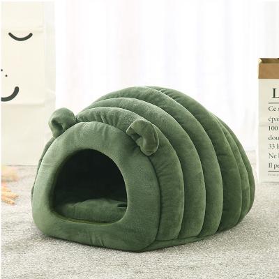 China Breathable Japanese Pet Kennel Autumn Winter Cat Bed Semi Closed Pet Kennel for sale