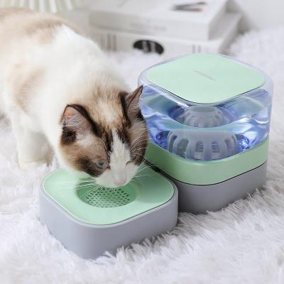 China Sustainable Automatic Feeder Non Slip Feeding Cat Eating Bowl Removable Pet Food Utensils for sale