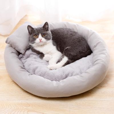 China Lealoncat Durable Soft Warm Soft Plush Pet Bed Short Plush Dog Cat Beds For Dog Cat Beds for sale