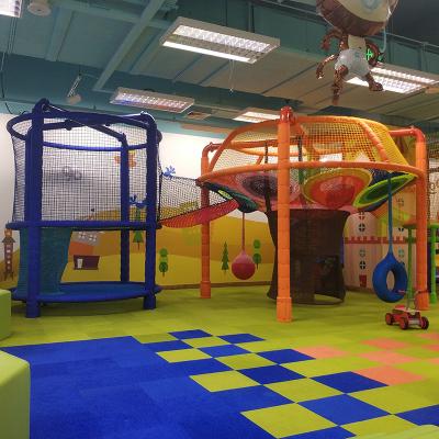 China Theme Parks Nets Play Park Frame Maze Crochet Rainbow Kids Playground Indoor Rope Net Rise for sale